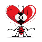 Love Ant  (10)  Valentine' s Day  Holiday Ready To Press Dtf Transfers dtfintexas