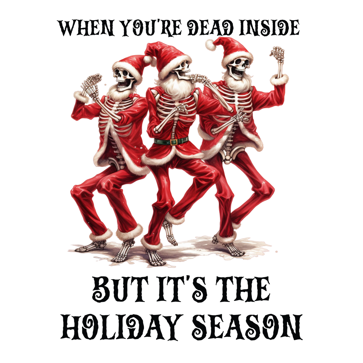 Merry Christmas Skeleton (14)  Christmas  Ready To Press Dtf Transfers dtfintexas