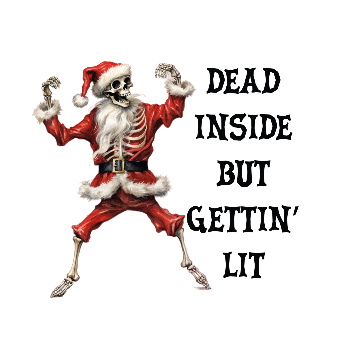 Merry Christmas Skeleton (18)  Christmas  Ready To Press Dtf Transfers dtfintexas