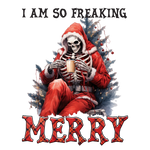 Merry Christmas Skeleton (9)  Christmas  Ready To Press Dtf Transfers dtfintexas