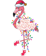 merry crıstmas  flamıngo 3-01 Chrıstmas  holıdays  Ready To Press dtfintexas
