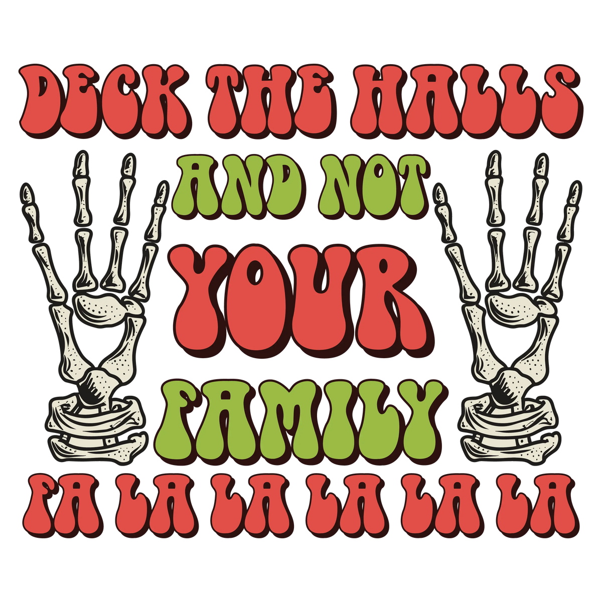 Merry Christmas La La La Christmas Holidays  Ready To Press Dtf Transfers dtfintexas