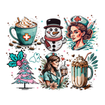 Merry Christmas  Nurse 215  Christmas Holidays  Ready To Press Dtf Transfers dtfintexas