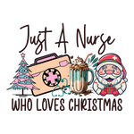 Merry Christmas  Nurse 218 Christmas Holidays  Ready To Press Dtf Transfers dtfintexas