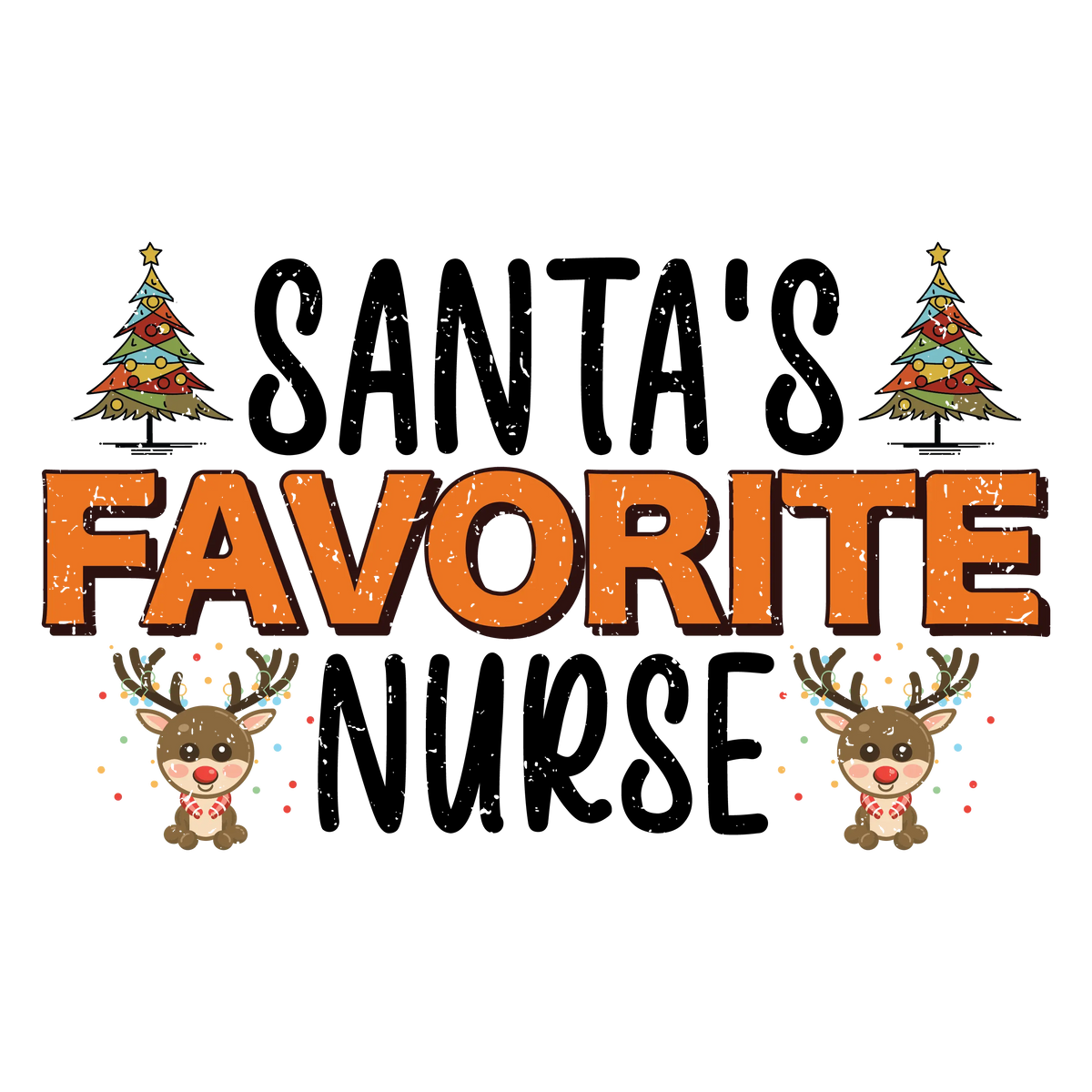 Merry Christmas Nurse (252)  Christmas Holidays  Ready To Press Dtf Transfers dtfintexas
