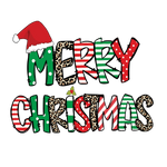 Merry Christmas doodle Christmas Holidays  Ready To Press Dtf Transfers dtfintexas
