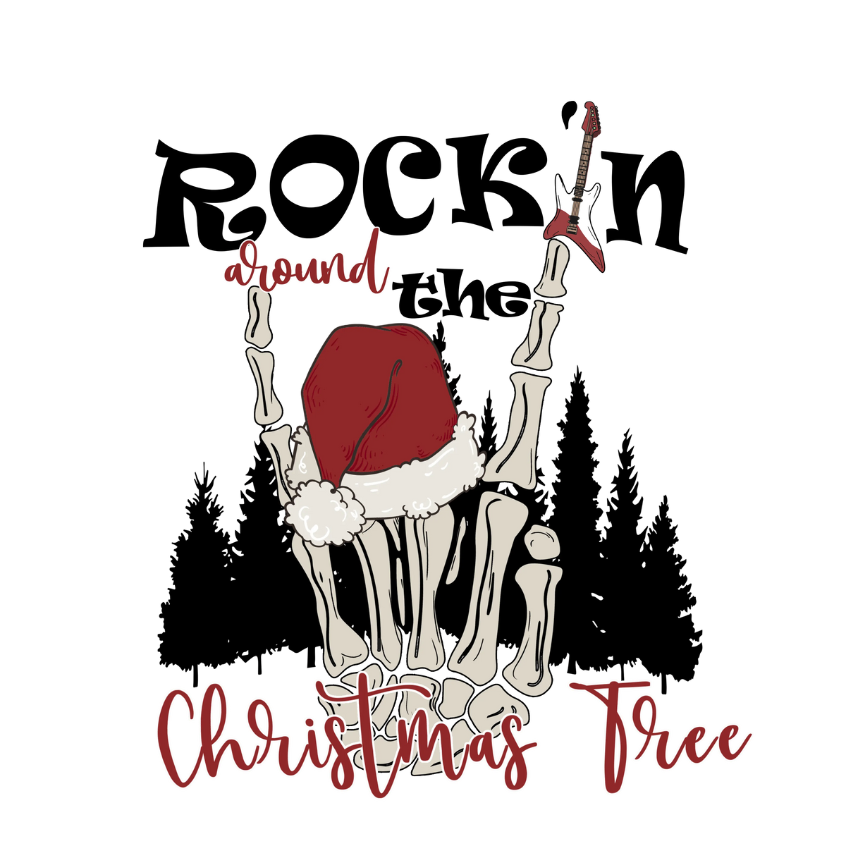Merry Christmas skeleton (3)  Christmas Holidays  Ready To Press Dtf Transfers dtfintexas