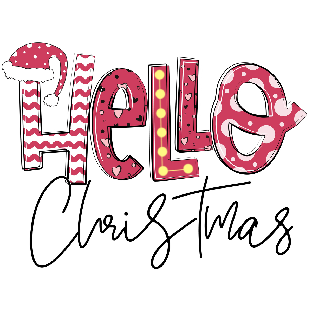 Mery Christmas pink (15) Christmas Holidays  Ready To Press Dtf Transfers dtfintexas
