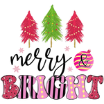 Mery Christmas pink (18) Christmas Holidays  Ready To Press Dtf Transfers dtfintexas