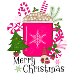 Mery Christmas pink (19) Christmas Holidays  Ready To Press Dtf Transfers dtfintexas