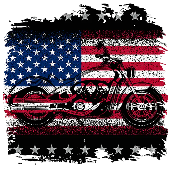 motorcycle usa PATRIOTIC  HOLIDAYS READY TO PRESS dtfintexas