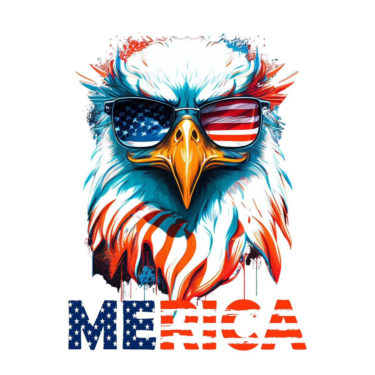 Patriotıc Bird 2 Patrıotıc Holıdays Ready To Press Dtf Transfers dtfintexas
