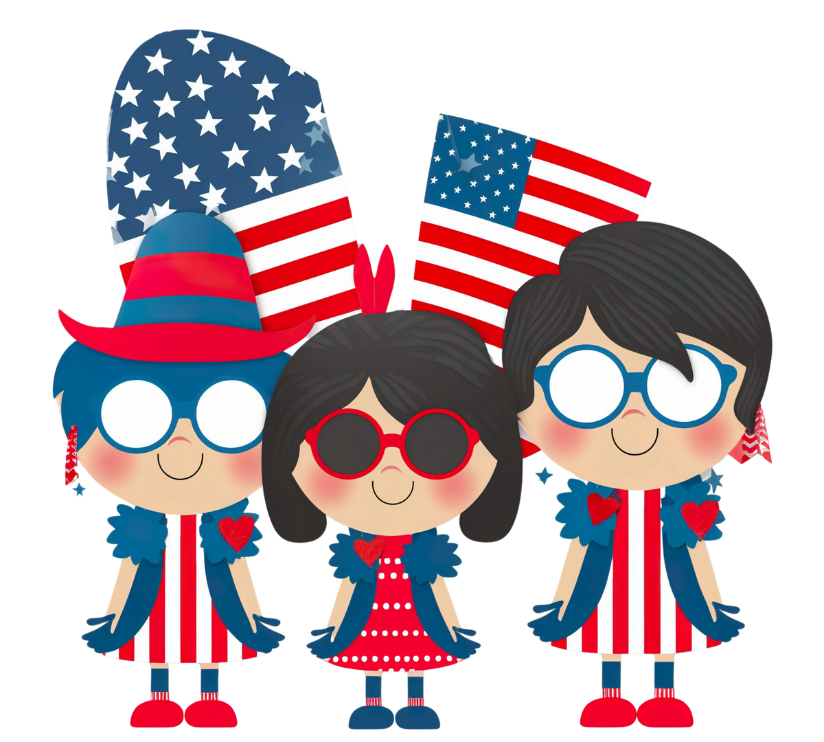 Patriotick Children (16) Patrıotıc Holıdays Ready To Press Dtf Transfers dtfintexas