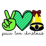Peace Love   Christmas Holidays  Ready To Press Dtf Transfers dtfintexas