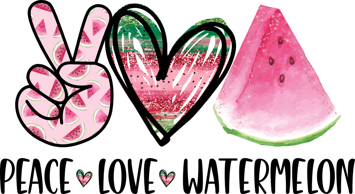 peace love watermelonnValentine' s Day  Holiday Ready To Press Dtf Transfers dtfintexas