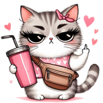 Pink catt Cats Animals Ready To Press  Dtf Transfers dtfintexas