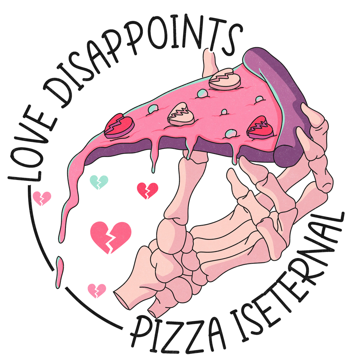 Love Pizza Valentina (1)   Valentine' s Day  Holiday Ready To Press Dtf Transfers dtfintexas