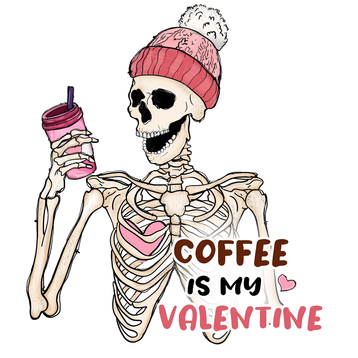 Love Coffe Valentina (1)   Valentine' s Day  Holiday Ready To Press Dtf Transfers dtfintexas