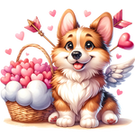 Valentina  dog (36) Valentine' s Day  Holiday Ready To Press Dtf Transfers dtfintexas
