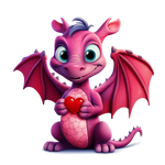 Valentina  Dragons (15) Valentine' s Day  Holiday Ready To Press Dtf Transfers dtfintexas