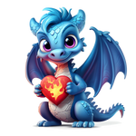 Valentina  Dragons (17) Valentine' s Day  Holiday Ready To Press Dtf Transfers dtfintexas