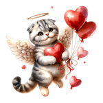 Valentinas day (8)  Cat Valentine' s Day  Holiday Ready To Press Dtf Transfers dtfintexas